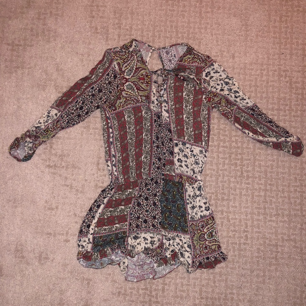 American Eagle Patterned Romper